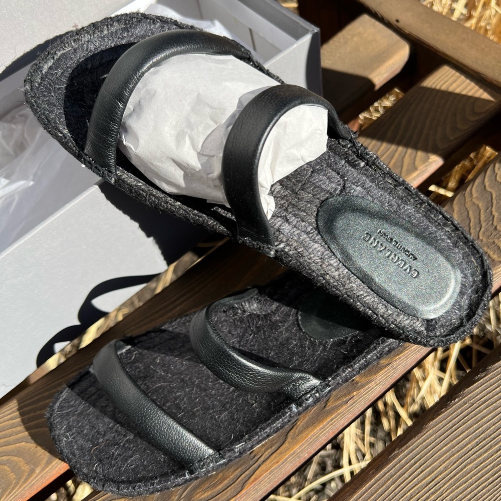 Everlane Espadrille Sandal - Black 7